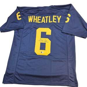 Tyrone Wheatley Signed Michigan Wolverines Custom Jersey BAS Witness Auto RB